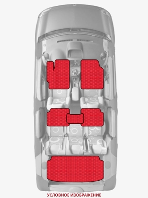 ЭВА коврики «Queen Lux» комплект для Audi A6 (C7)